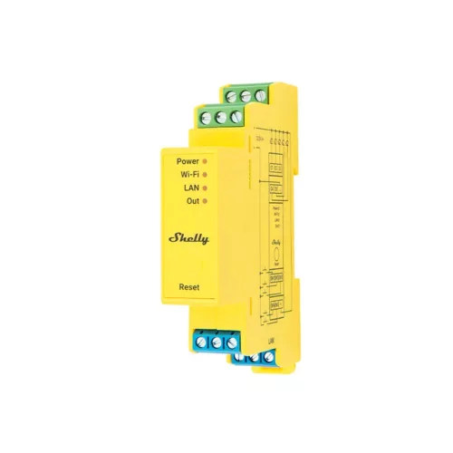 Shelly Pro RGBWW PM okos Wi-Fi + Ethernet RGBWW LED vezérlő, DIN-sínre