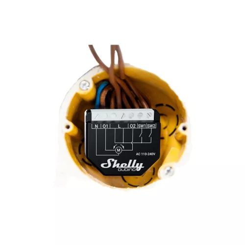 Shelly Qubino Wave Shutter, Z-Wave protokoll kompatibilis okosvezérlés motoros redőnyökhöz, zsaluziákhoz, árnyékolókhoz