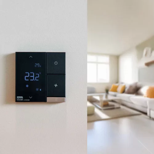 Shelly LinkedGo ST802-B okos Wi-Fi + Bluetooth HVAC termosztát