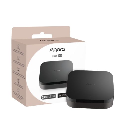 AQARA M3 Zigbee + Thread + IR hub (központi egység), Ethernet RJ-45 csatlakozóval, hangszóróval