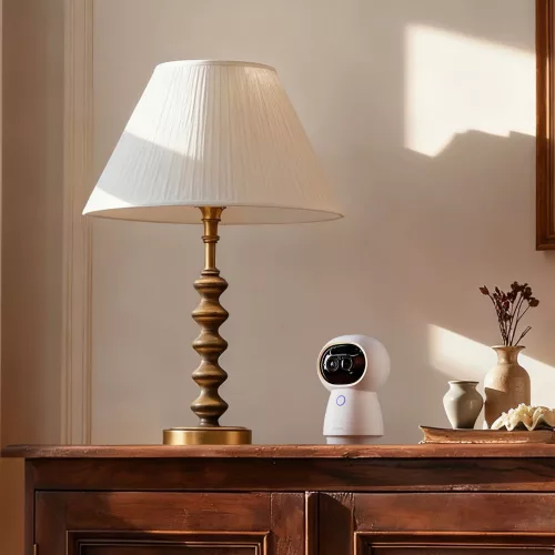 Aqara G350 CAMERA HUB – okos pan/tilt/zoom kamera, AI arc és kisállat felismeréssel, Wi-Fi, Zigbee + Thread, Matter, fehér (CH-C14D)