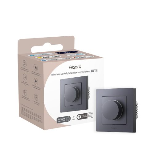 Aqara H2 Dimmer fényerőszabályzós Zigbee + Thread okos villanykapcsoló, szürke
