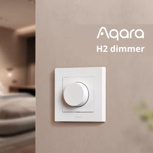 Aqara H2 Dimmer fényerőszabályzós Zigbee + Thread okos villanykapcsoló, fehér