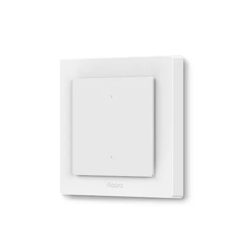 Light Switch H2 EU egy áramkörös, két gombos okos Zigbee + Thread villanykapcsoló, fehér / szürke
