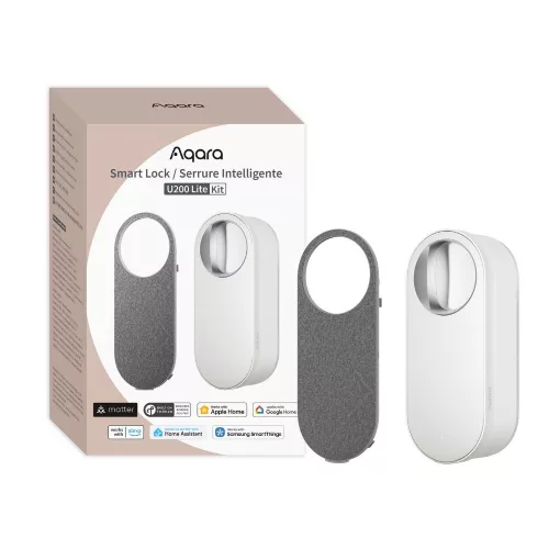 Aqara U200 LITE Smart Lock utólag felszerelhető zár, Matter kompatibilis, fehér