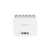 Aqara T2 mini 2 áramkörös relémodul, fogyasztásméréssel, motoros redőnyvezérléshez (Zigbee)