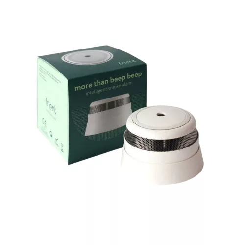 frient Intelligent Smoke Alarm – optikai füstérzékelő, hőmérővel, 85dB hangjelzéssel, Zigbee (SMSZB-120)