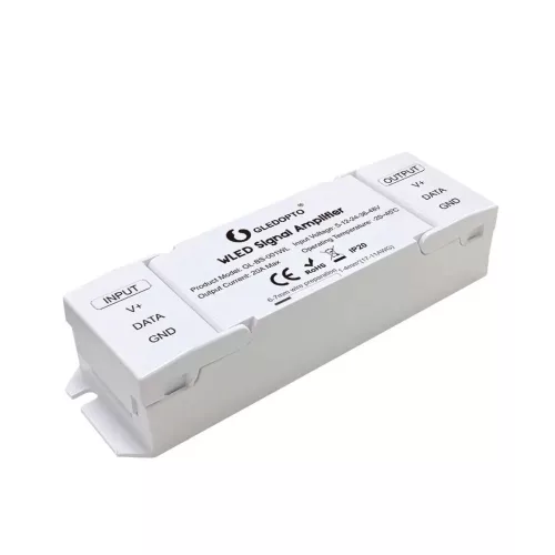 Gledopto WLED Signal Amplifier – WLED digitális LED jelismétlő, 5-48V DC (GL-BS-001WL)