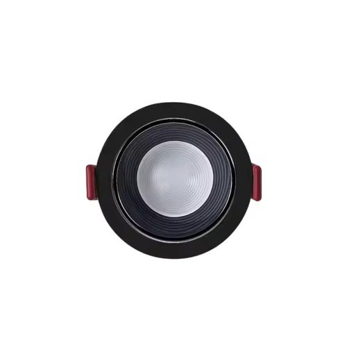 Gledopto GL-D-001P Zigbee Pro (Zigbee 3.0 + RF vevős) okos süllyesztett RGBCCT LED spot lámpa (450 lumen, IP33), fekete kerettel