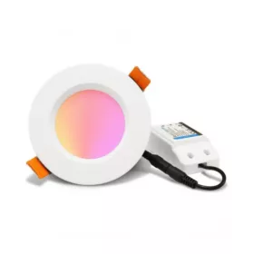   Gledopto GL-D-005P Zigbee Pro (Zigbee 3.0 + RF vevős) okos süllyesztett RGBCCT LED spot lámpa (1050 lumen, IP20), fehér kerettel