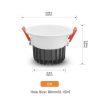 Gledopto GL-D-006P Zigbee Pro (Zigbee 3.0 + RF vevős) okos süllyesztett RGBCCT LED spot lámpa (550 lumen, IP54), fehér kerettel