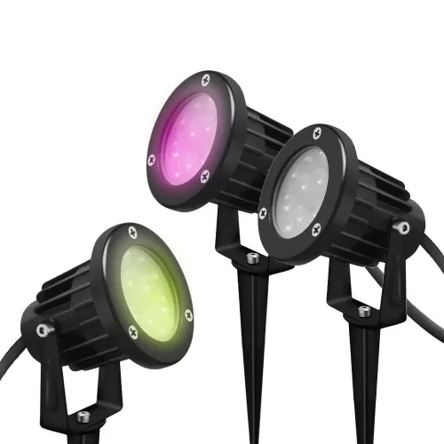 Gledopto GL-G-002P,  Zigbee Pro (Zigbee 3.0 + RF vevős) kültéri kerti RGB+CCT spot lámpa, 230V