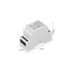 Gledopto GL-C-011P, Pro 5-in-1-ben LED vezérlés, 12V-54V DC, DIN-sínes (Zigbee+2.4GHz RF)