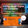 Gledopto GL-C-016WL-D Wi-Fi-s RGBIC LED vezérlés, 5V-24V DC, WLED firmware-rel, mikrofonnal, egyedi DIY firmware támogatással