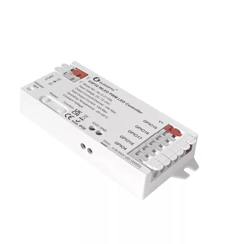 Gledopto GL-C-211WL okos WLED PWM LED szalag vezérlés analóg LED szalagokhoz (egyszínű, CCT, RGB, RGBW, RGB CCT)