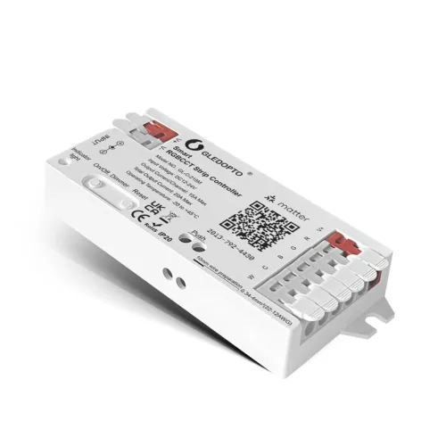 Gledopto Matter Smart LED Controller –  5-az-1-ben RGBCCT LED vezérlő, 20A, Wi-Fi, Matter, (GL-C-218M)