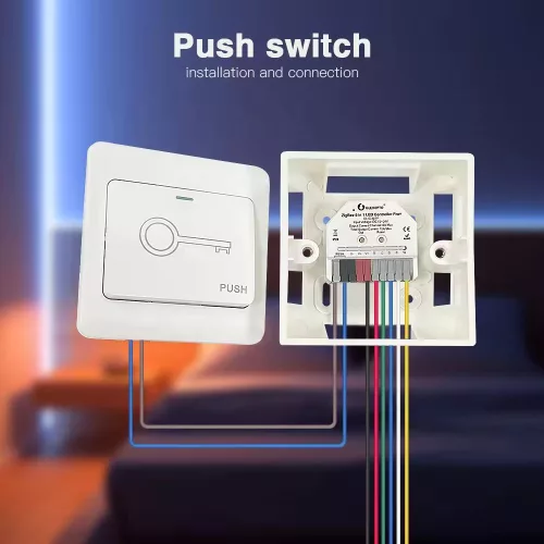Gledopto GL-C-301P Ultra Mini Zigbee Pro+ 5-in-1-ben okos LED vezérlés, Zigbee+2.4GHz RF, kapcsolóbemenettel