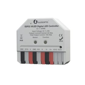   Gledopto GL-C-309WL Wi-Fi-s digitális IC LED vezérlés, 5V - 24V DC, WLED firmware-rel