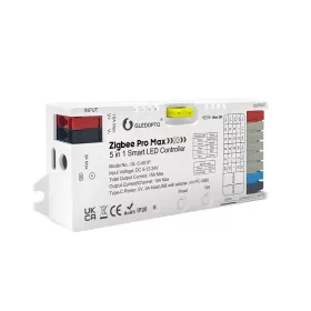   Gledopto Zigbee Pro Max –  5-az-1-ben LED vezérlő, 15A, Zigbee, RF 2.4GHz (GL-C-601P)