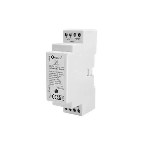 Gledopto GL-DR-001Z Tuya Zigbee 16A DIN-sínre szerelhető fogyasztásmérős relémodul