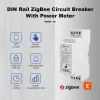 Gledopto GL-DR-001Z Tuya Zigbee 16A DIN-sínre szerelhető fogyasztásmérős relémodul