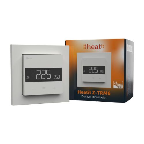 HeatIt Z-TRM6 okos termosztát, Z-Wave 800 verzió (fehér RAL 9003)
