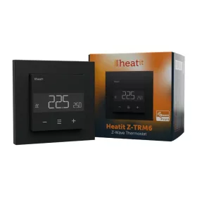   HeatIt Z-TRM6 okos termosztát, Z-Wave 800 verzió (matt fekete)