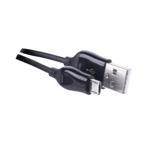 Tápkábel / adatkábel, MicroUSB, 1 méter, fekete