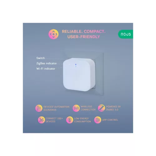 Nous E1 okos Tuya Zigbee átjáró