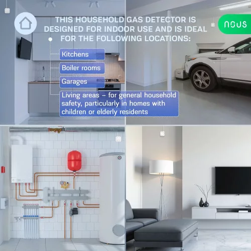 Nous E9 Tuya Zigbee gáz-szivárgás érzékelő