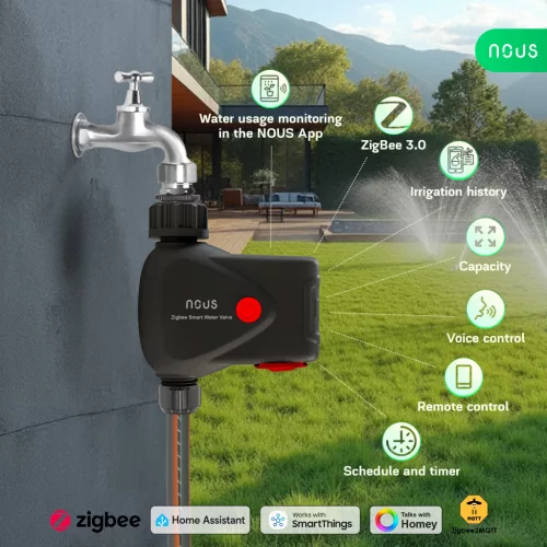 Nous L14 Tuya Zigbee okos öntözőszelep