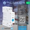 Nous D1T DIN-sín kompatibilis Wi-Fi-s fogyasztásmérős relémodul, Tasmota firmware, Matter kompatibilis, 16A