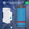 Nous D1T DIN-sín kompatibilis Wi-Fi-s fogyasztásmérős relémodul, Tasmota firmware, Matter kompatibilis, 16A