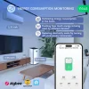 Nous D1Z DIN-sín kompatibilis Tuya Zigbee fogyasztásmérős relémodul 16A
