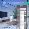 Nous D2T DIN-sín kompatibilis Wi-Fi-s fogyasztásmérős relémodul, Tasmota firmware, Matter kompatibilis, 20A