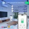 Nous D2Z DIN-sín kompatibilis Tuya Zigbee fogyasztásmérős relémodul 20A