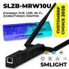 SMLIGHT SLZB-MRW10U – Multi-Radio PoE Adapter, Zigbee, Thread, Z-Wave, Matter, fekete (ESP32+CC2674P10+EFR32ZG23)