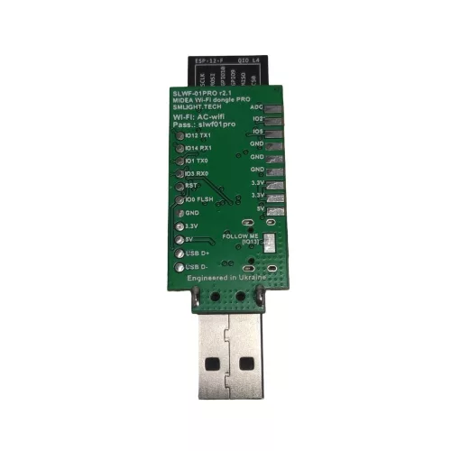 SLWF-01pro univerzális Wi-Fi-s (ESPHome) USB vezérlőmodul légkondícionálók Home Assistant / Domoticz / OpenHAB integrációjához és webes vezérléséhez