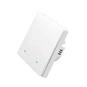   SmartWise B62 UNI Wi-Fi + eWeLink-Remote, univerzális bekötésű, 2 áramkörös, fizikai nyomógombos okos villanykapcsoló, fehér