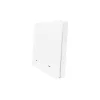 SmartWise BRFW2 2 gombos vezetéknélküli, RF fali kapcsoló, fehér előlappal
