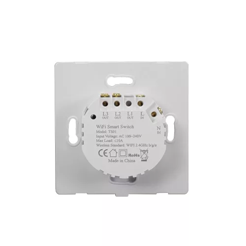 SmartWise T61 UNI Wi-Fi + eWeLink-Remote, univerzális bekötésű, 1 áramkörös, okos érintőkapcsoló, ELŐLAP NÉLKÜL