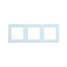   SmartWise 3-as sorolókeret, üveg előlapos (fehér), S1W konnektorhoz