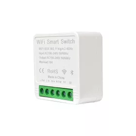   SmartWise Mini BT (WiFi + Bluetooth) okosrelé (16A), kapcsolóbemenettel