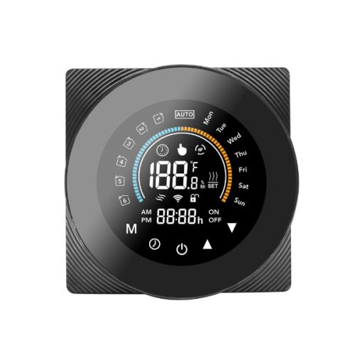 SmartWise WiFi-s termosztát COLOR, 'A' típus (5A), színes kijelzővel, fekete
