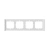 Fehér négyes sorolókeret Sonoff M5-80, M5-80 Matter (SwitchMan) kapcsolókhoz
