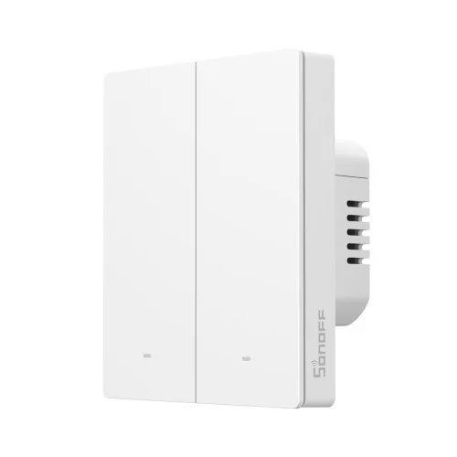 Sonoff SwitchMan M5 Zigbee 2 áramkörös, sorolható okos villanykapcsoló, fehér (ZBM5-2C-80W)