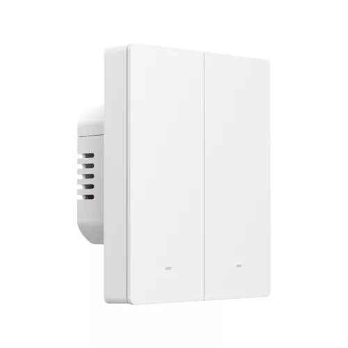 Sonoff SwitchMan M5 – 2 áramkörös, sorolható villanykapcsoló, Wi-Fi, Matter, fehér (M5-2C-80W)