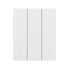 Sonoff SwitchMan M5 Wi-Fi / Matter 3 áramkörös, sorolható okos villanykapcsoló, fehér (M5-3C-80W)