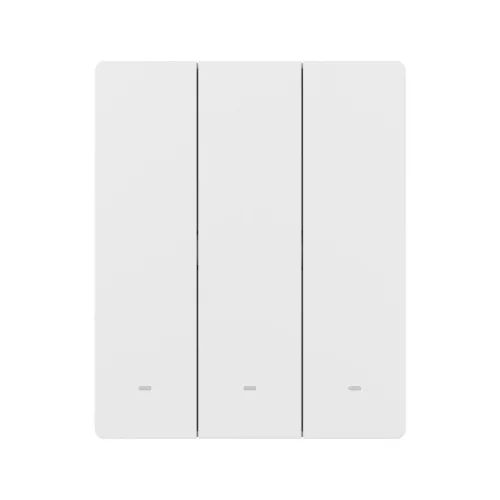 Sonoff SwitchMan M5 – 3 áramkörös, sorolható villanykapcsoló, Wi-Fi, Matter, fehér (M5-3C-80W)