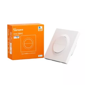   SONOFF Orb-ZBW2 2-Gang Zigbee Smart Wall Switch – két áramkörös, fázis+nulla mini relémodul + kapcsoló, Zigbee, fehér (MINI-ZB2GS-E)